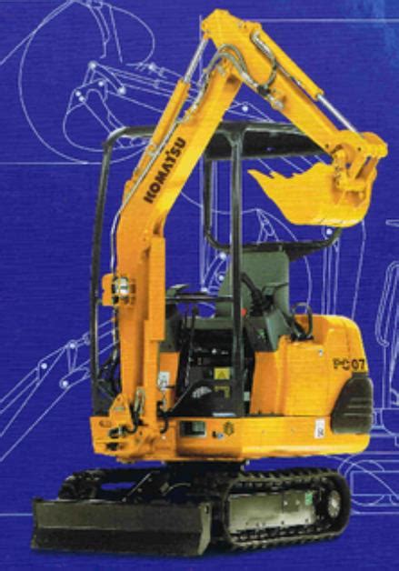 komatsu pc07 mini excavator specs|komatsu pc07 manual pdf.